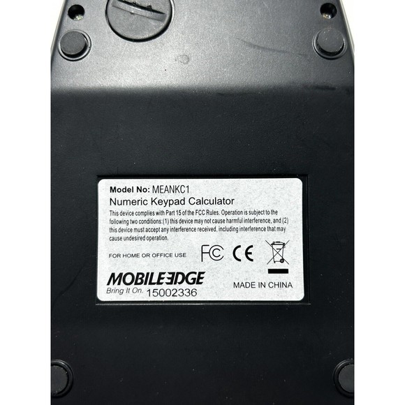 Mobile Edge USB Keypad Calculator Keyboard Attachment for Laptop Tablet Portable - Picture 4 of 8